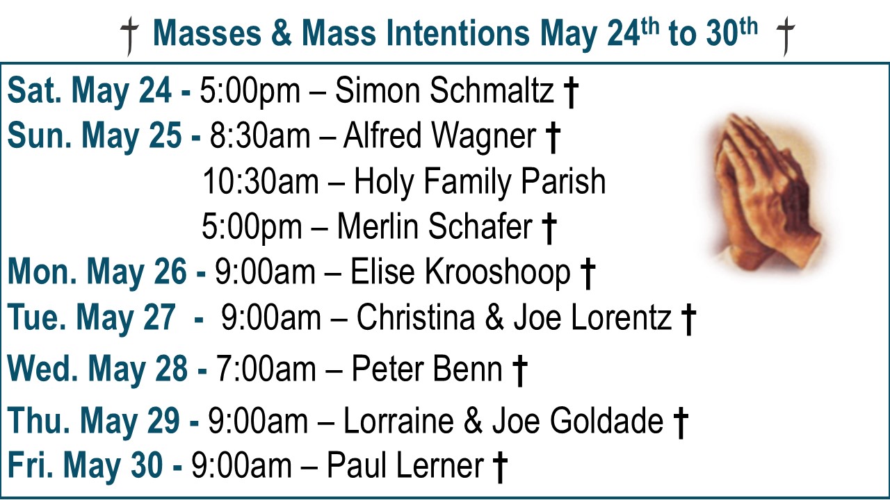 † Masses & Mass Intentions †