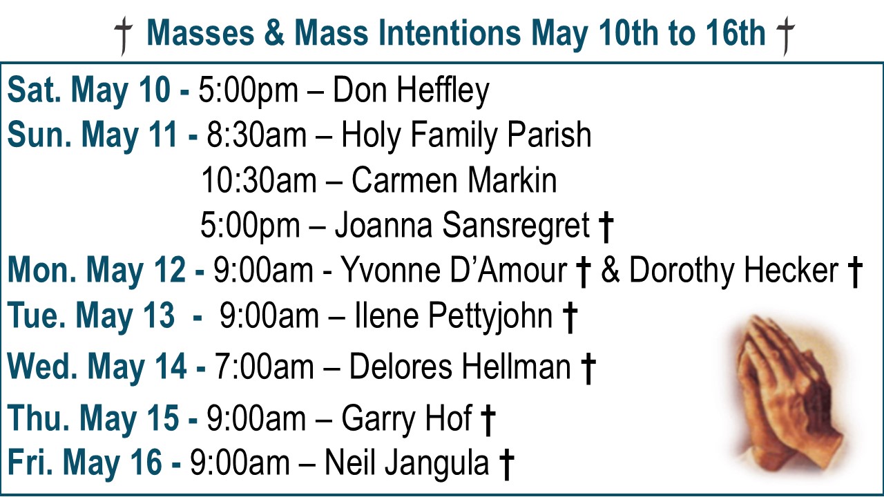 † Masses & Mass Intentions †