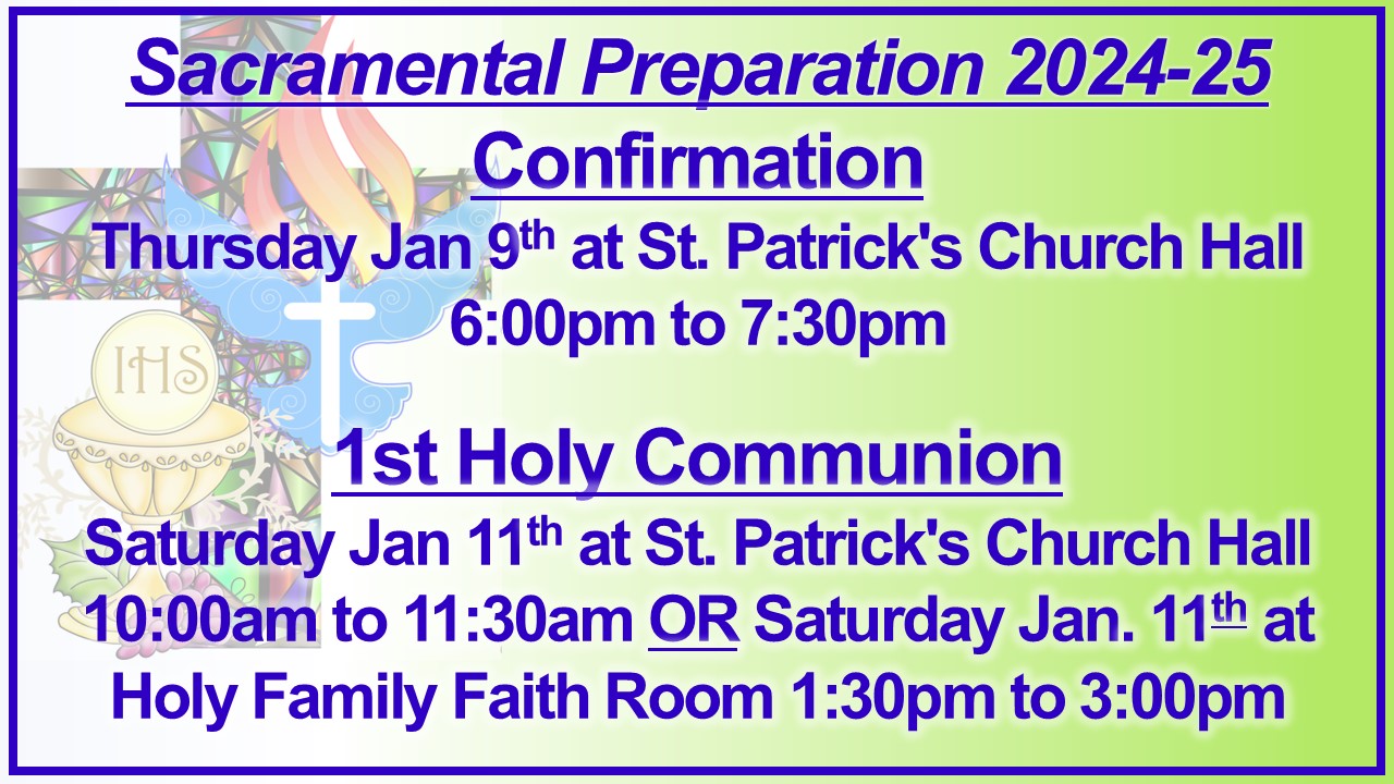 Sacramental Prep 2024-25