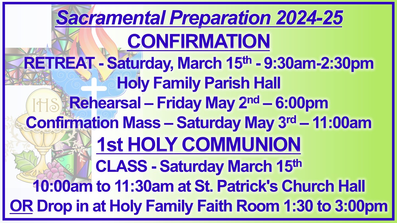 Sacramental Prep 2024-25