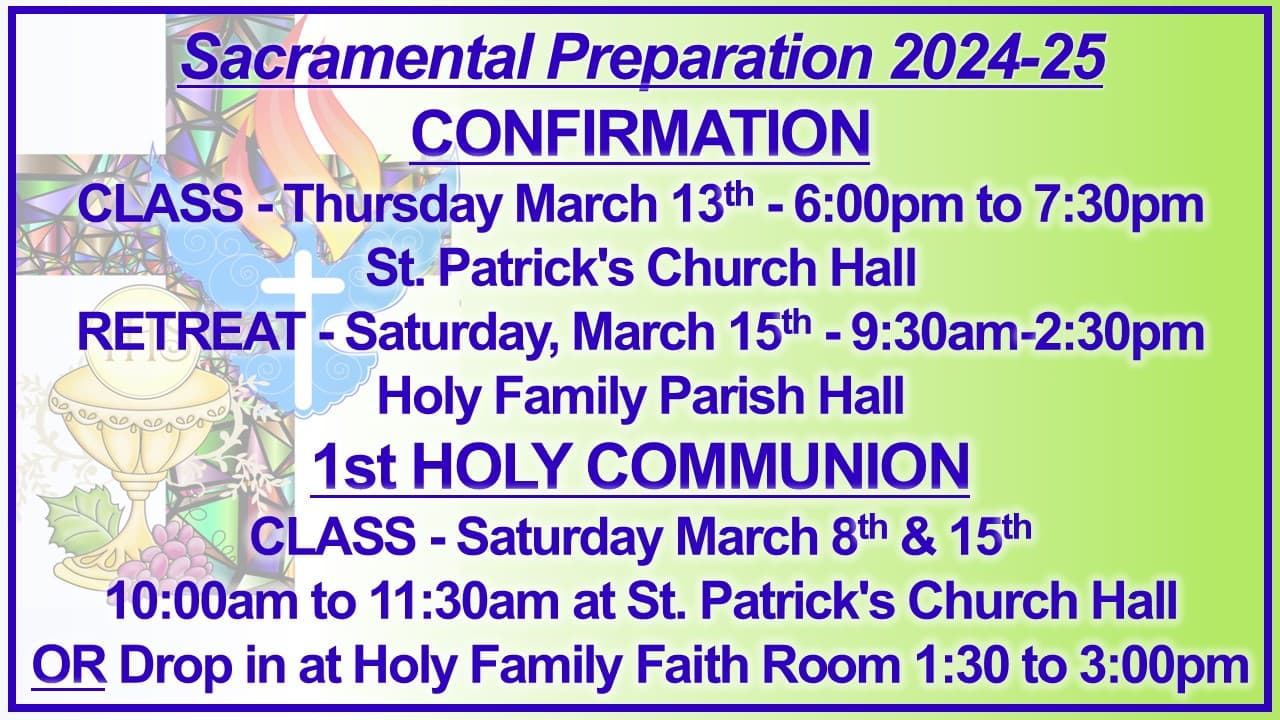 Sacramental Prep 2024-25