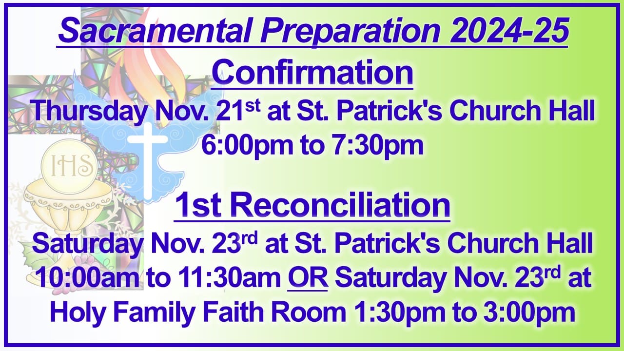 Sacramental Prep 2024-25